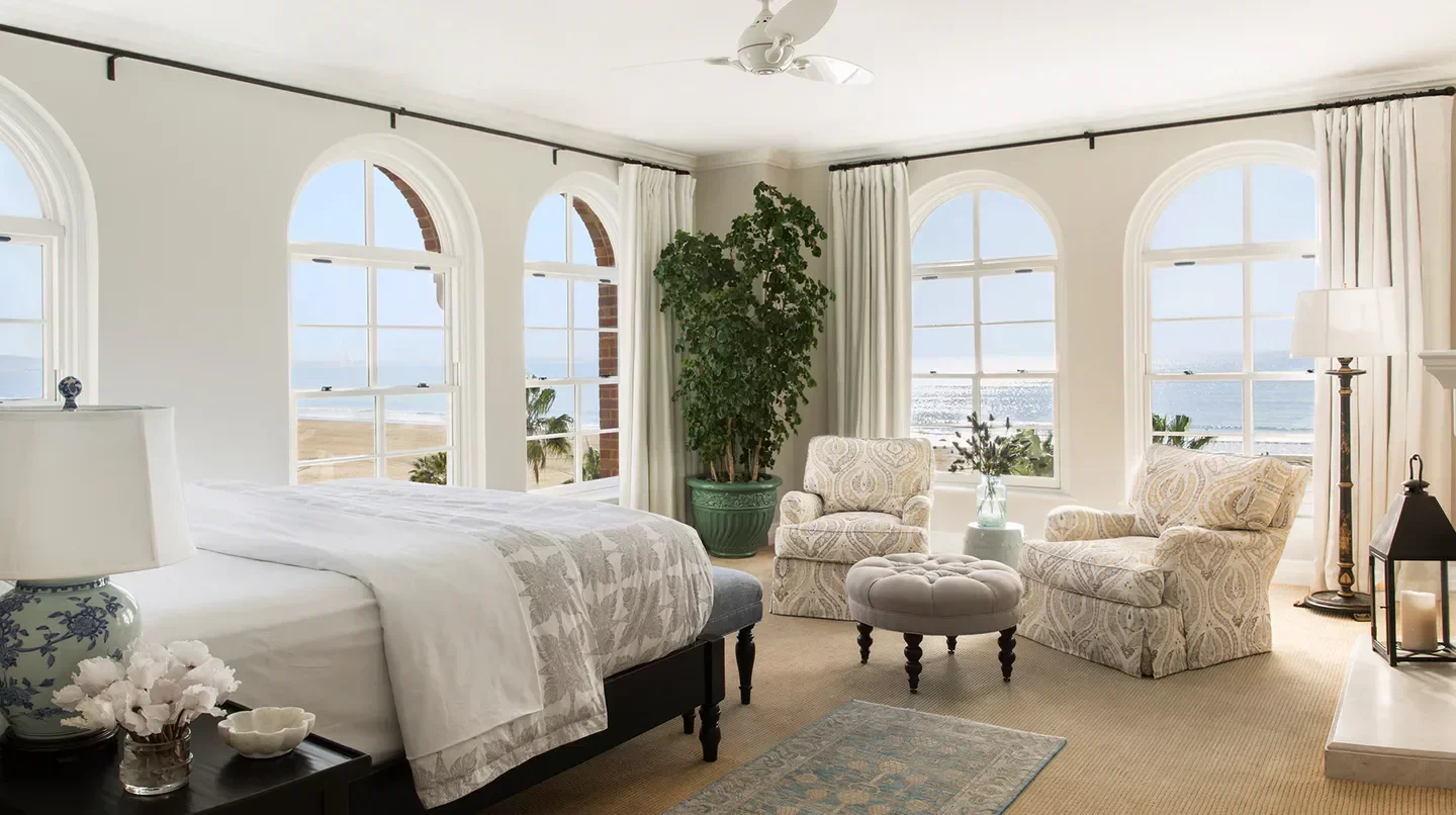 Casa del Mar hotel room with ocean view in Los Angeles, California