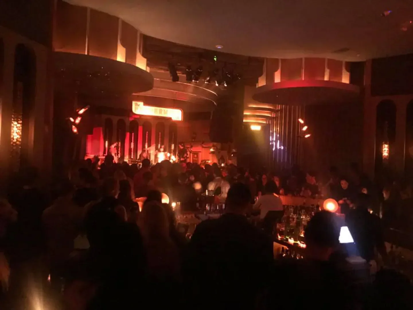 Inside Peppermint Club nightclub in Los Angeles with a crowd enjoying the evening