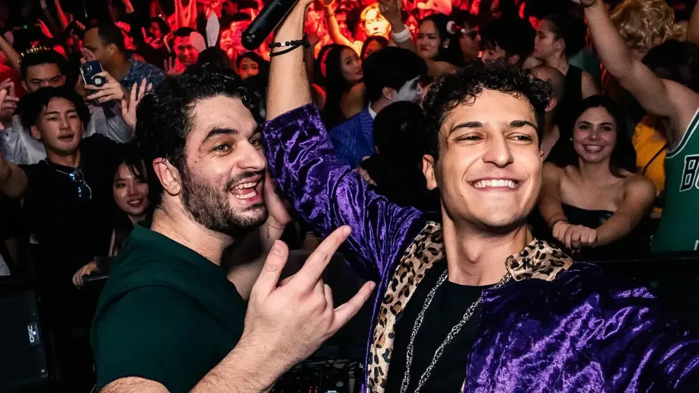 Energetic crowd partying at Terra Cotta nightclub in Los Angeles with friends